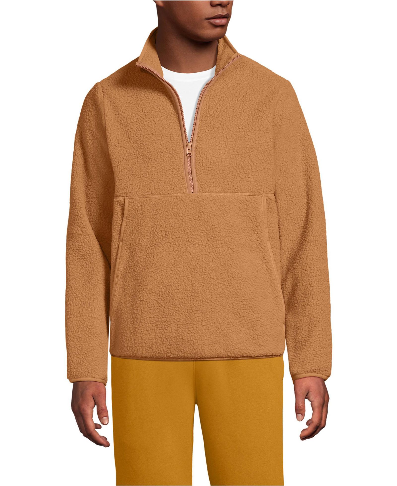 Мужская флисовая кофта Lands' End Half Zip High Pile Pullover