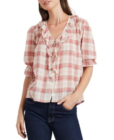 Paneros Clothing Women's Cotton Chloe Shirt in Plaid