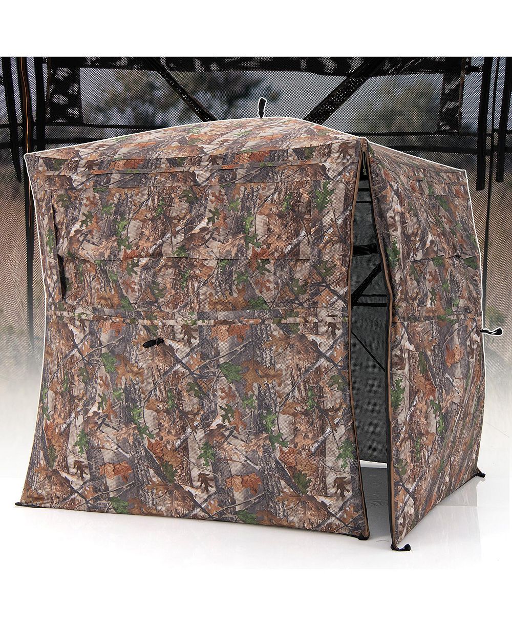 SKONYON Hunting Blind 360 Degree One-Way See-Through Ground Blind for 2-3 Person