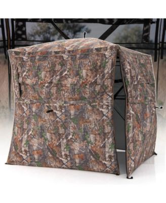 SKONYON Hunting Blind 360 Degree One-Way See-Through Ground Blind for 2-3 Person