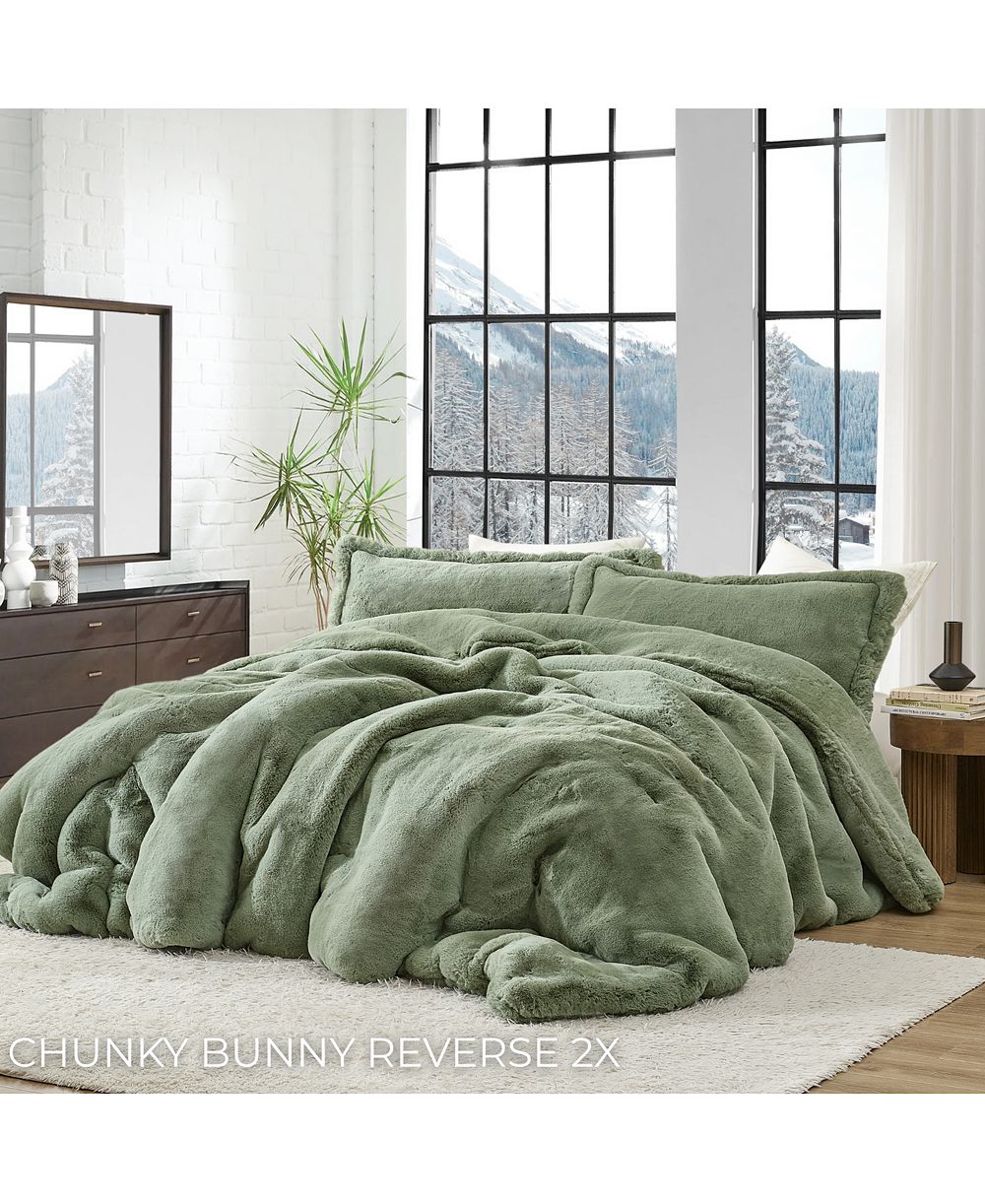 Комплект из 2-х огромных одеял Coma Inducer 1,100 Bunnies Chunky Bunny Reverse, Calming Sage, Twin XL