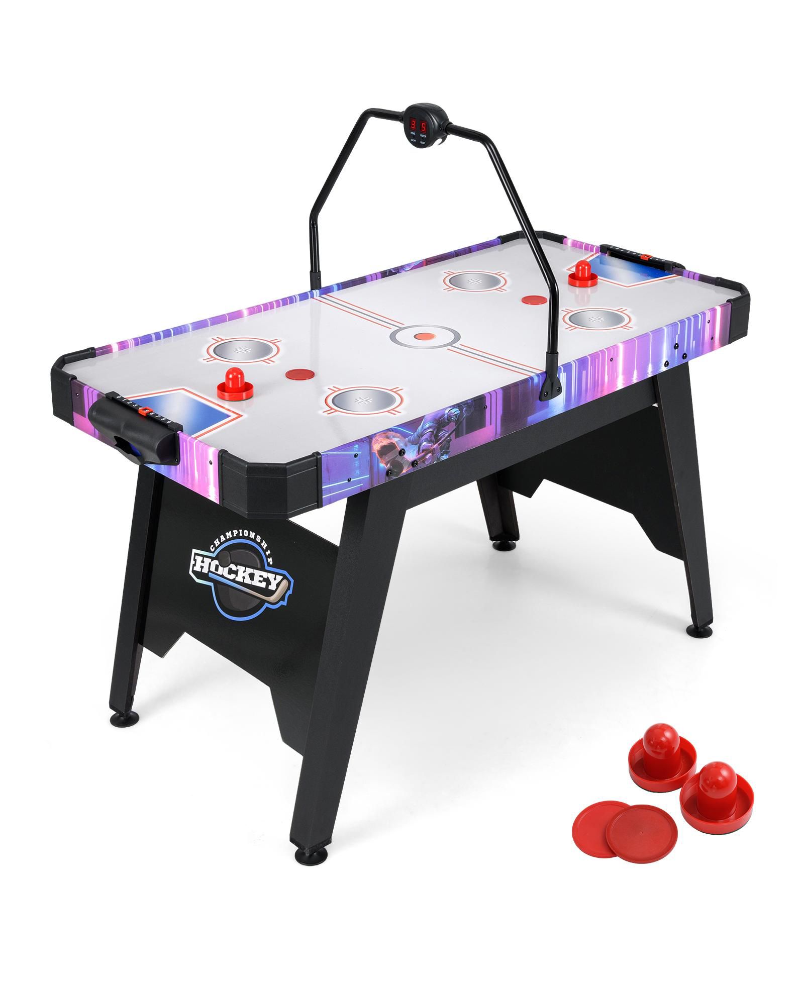 SUGIFT 56 Inch Air Hockey Table with LED Digital Scoreboard and Powerful 12V Motor.