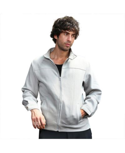 Мужская трикотажная куртка Campus Sutra Cloud Grey Panel-Stitch