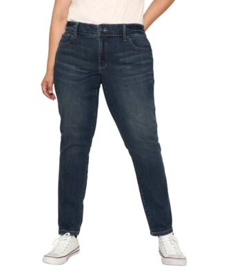 SLINK Jeans Women's Denim High Rise Ankle Skinny in 28" inseam - Flora