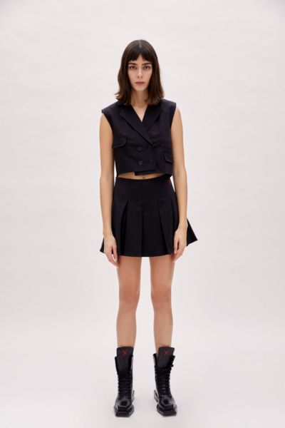 PCFG Women's Cotton Pleated Skirt