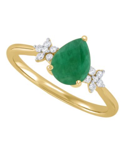 Кольцо Macy's Ruby (1-1/3 ct. t.w.) & Diamond (1-1/10 ct. t.w.) в 10k Yellow Gold