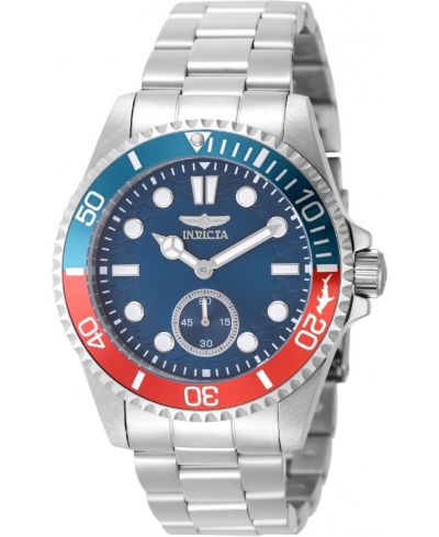 Мужские часы Invicta Pro Diver Quartz VD78 с синим циферблатом