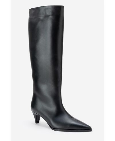 Forever & Always Shoes Women's Siora Leather Knee High Boot