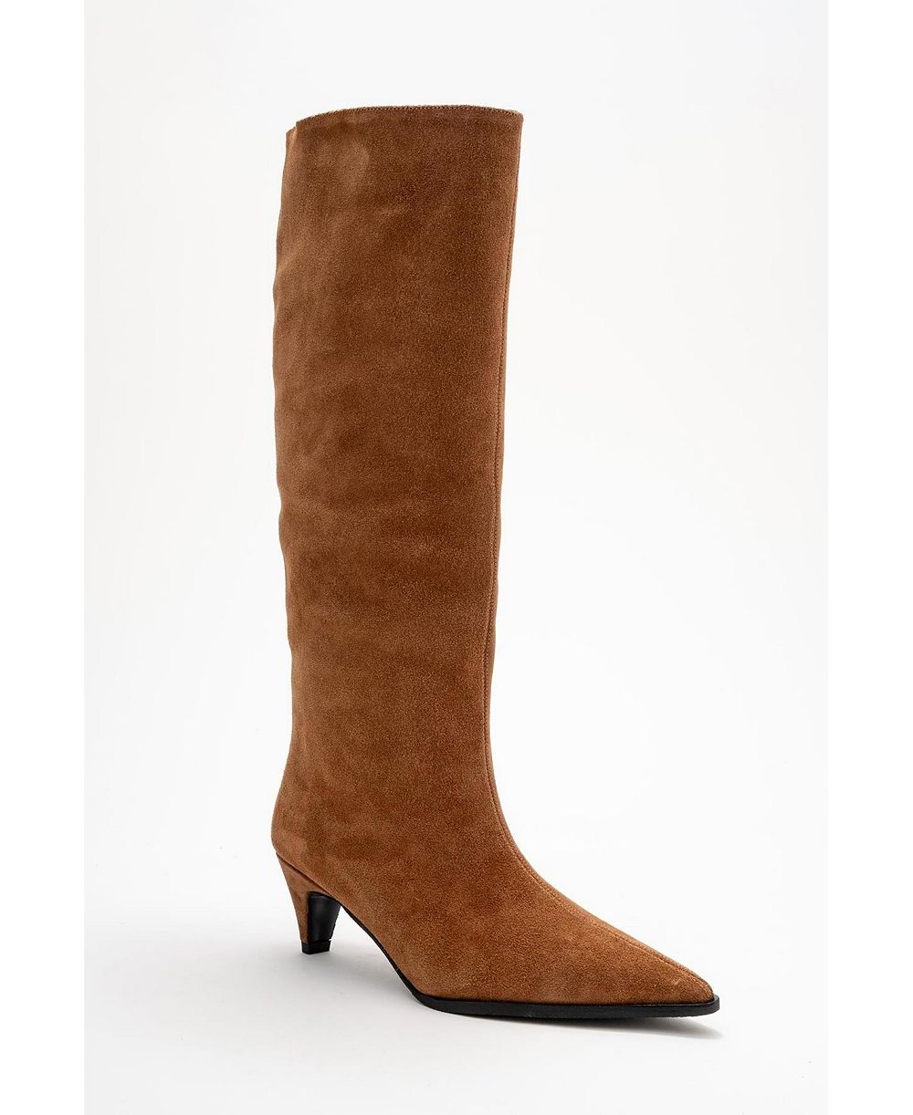 Forever & Always Shoes Women's Siora Leather Knee High Boot