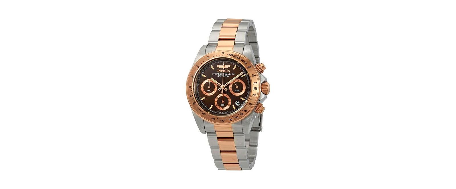 Invicta Men's 17029 Speedway Quartz Chronograph Brown Dial Watch