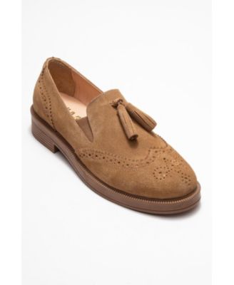 Forever & Always Shoes Women's Alex Leather Tassel Loafers
