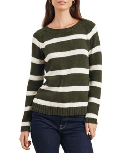 Женский полосатый свитер Paneros Clothing Women's Striped Sloane Crewneck