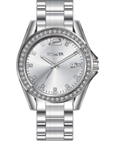 Женские часы Invicta 49846 Angel Quartz PC32 Silver Dial