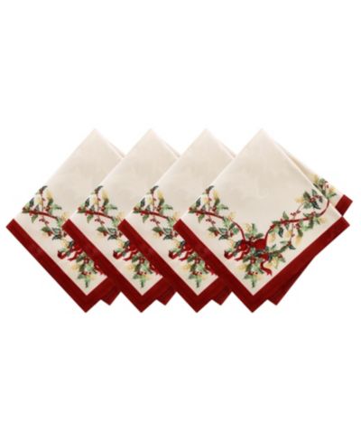 Салфетки Villeroy & Boch Winter Bows and Garland, набор из 4 шт