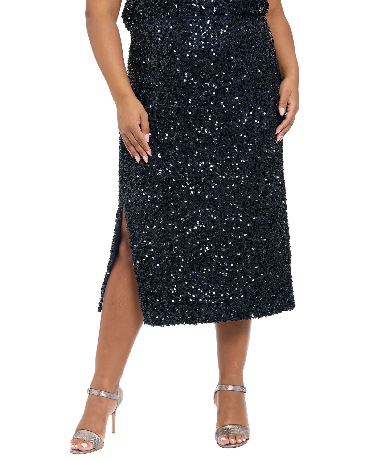 Миди-юбка Muse Plus Size Side Slit