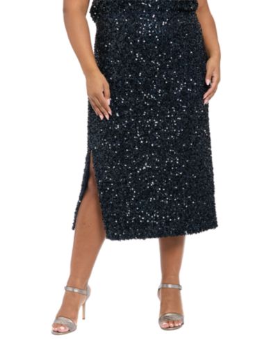 Миди-юбка Muse Plus Size Side Slit