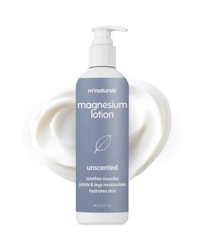 M3 Naturals Magnesium Lotion Unscented, 8fl oz