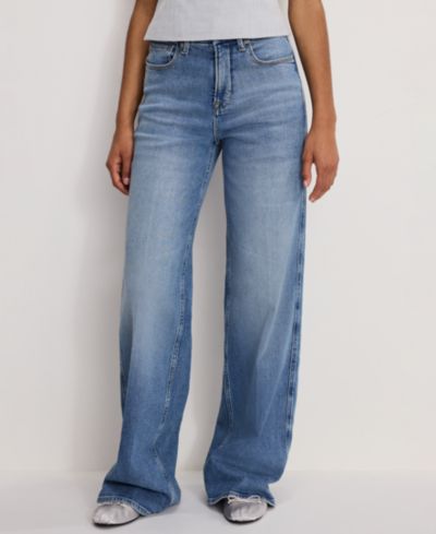 Good American Women's Skate Wide Leg Jeans