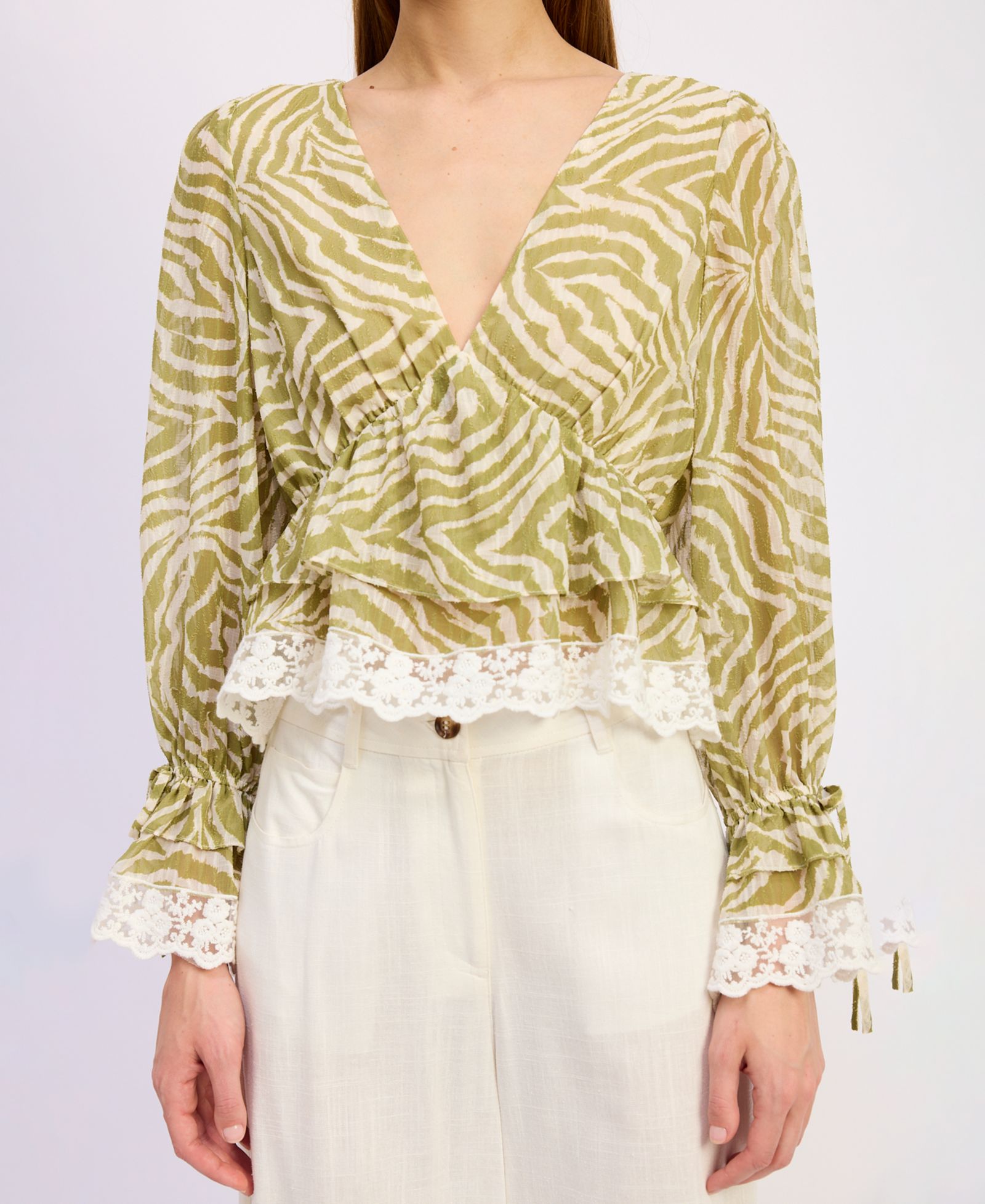 Женский топ En Saison V-Neck Pull-On