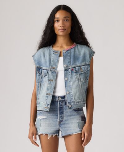 Женский джинсовый жилет Levi's® Premium Relaxed-Fit Sleeveless Trucker