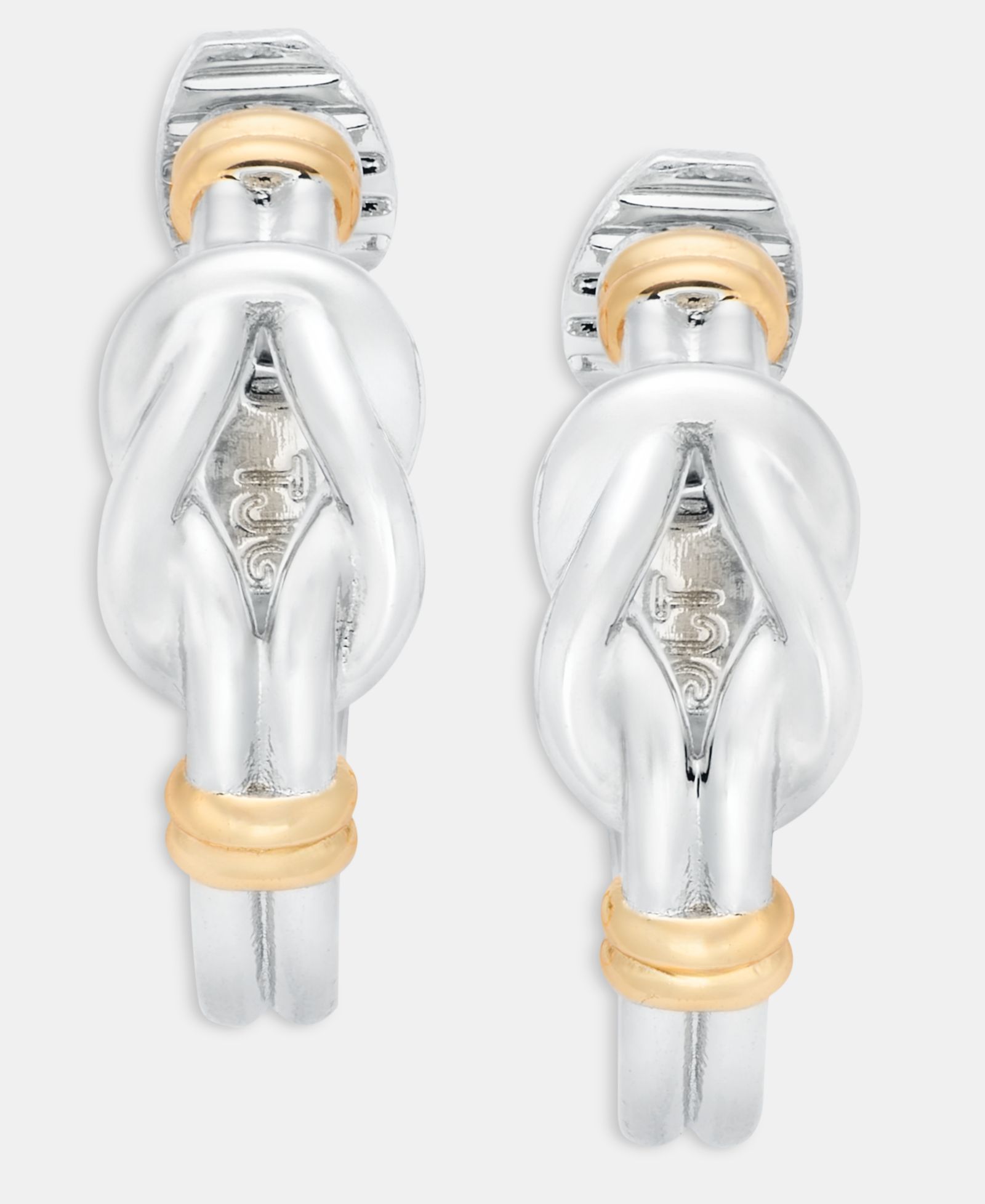 Lauren Ralph Lauren серьги-кольца Knotted Style Small Hoop 0.8"