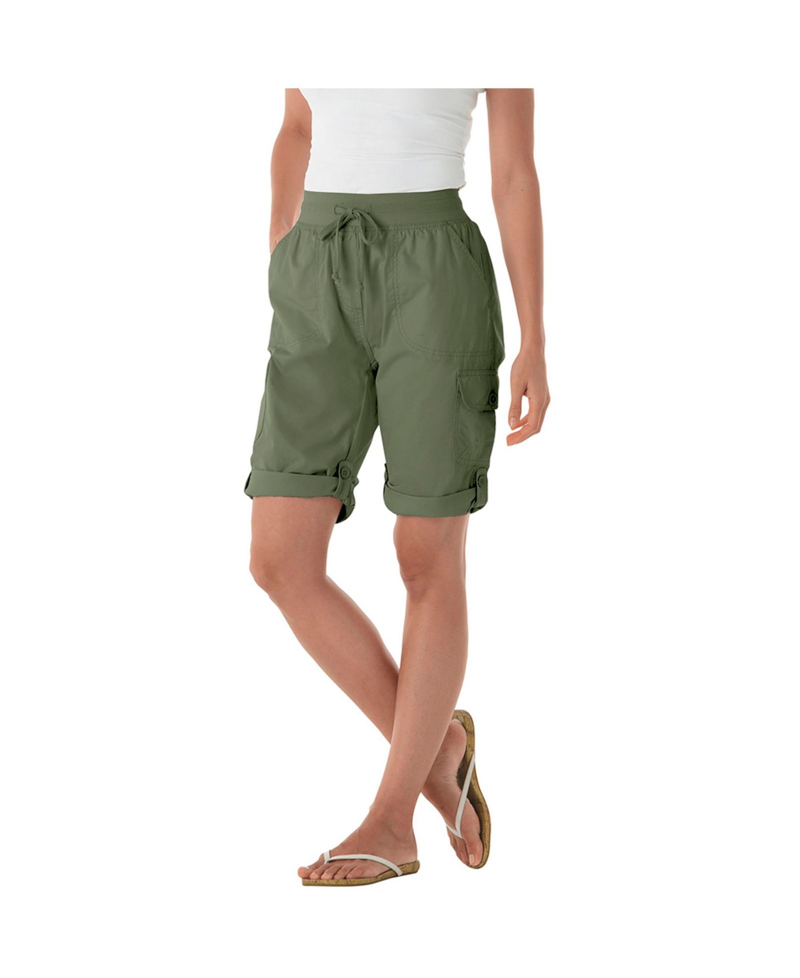 Woman Within Women's Within Convertible Length Cargo Bermuda/Short