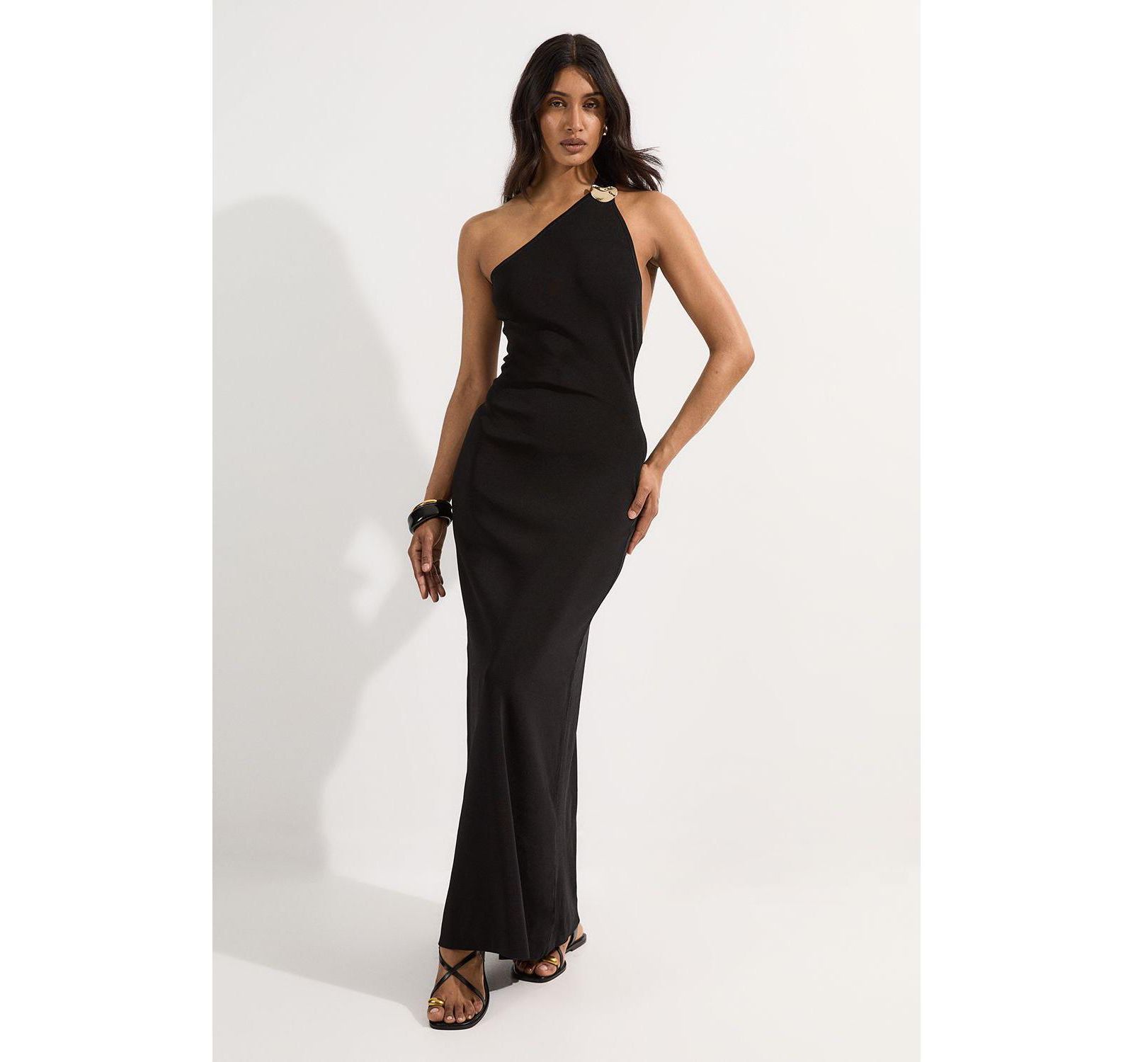Karen Millen Women's Backless Knit Dress With Hardware