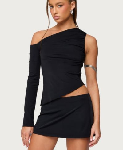 Женский асимметричный топ Edikted Lucretia Off Shoulder