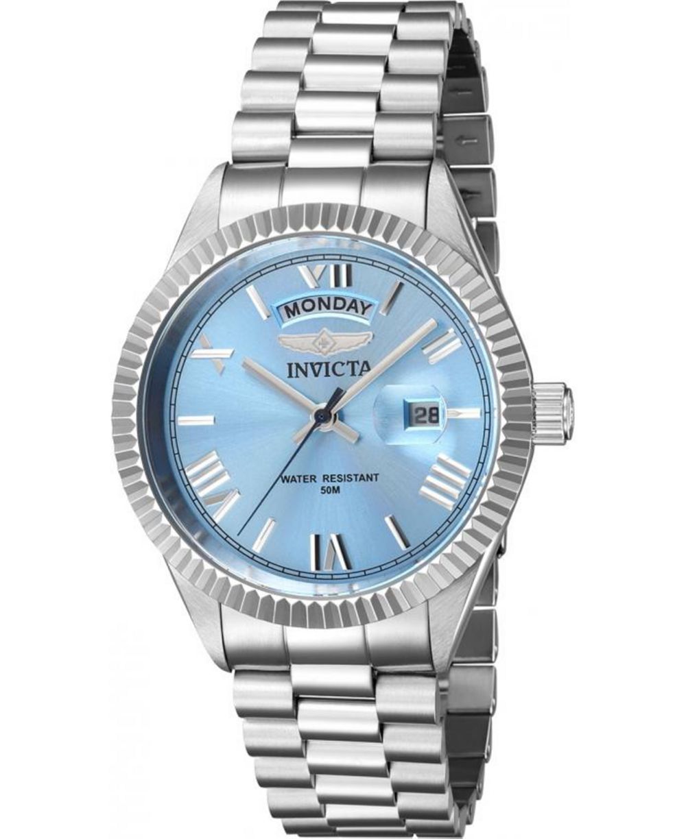 Invicta Men's 43933 Specialty Quartz 3 Hand Light Blue Dial Watch