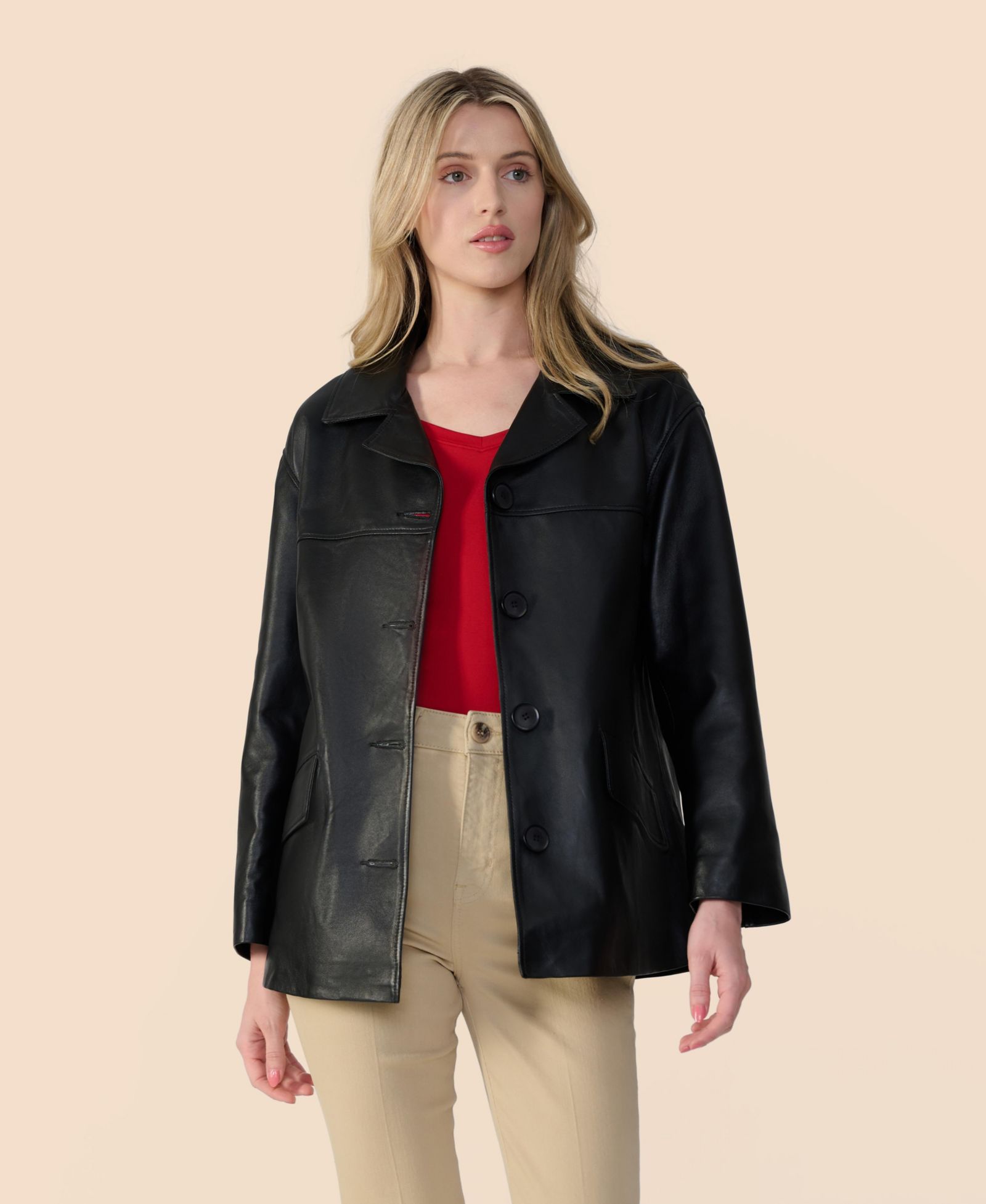 Furniq UK Women's Colette Leather Jacket, Created for Macy's
