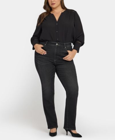 Женские джинсы NYDJ Plus Size High Rise Marilyn Straight
