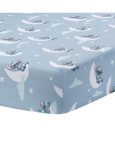 Детская простыня в кроватку Bedtime Originals Disney Stitch Soft Microfiber Blue