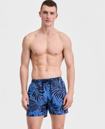 BOSS by Hugo Boss Men's 5" Tropical Print Swim Trunks