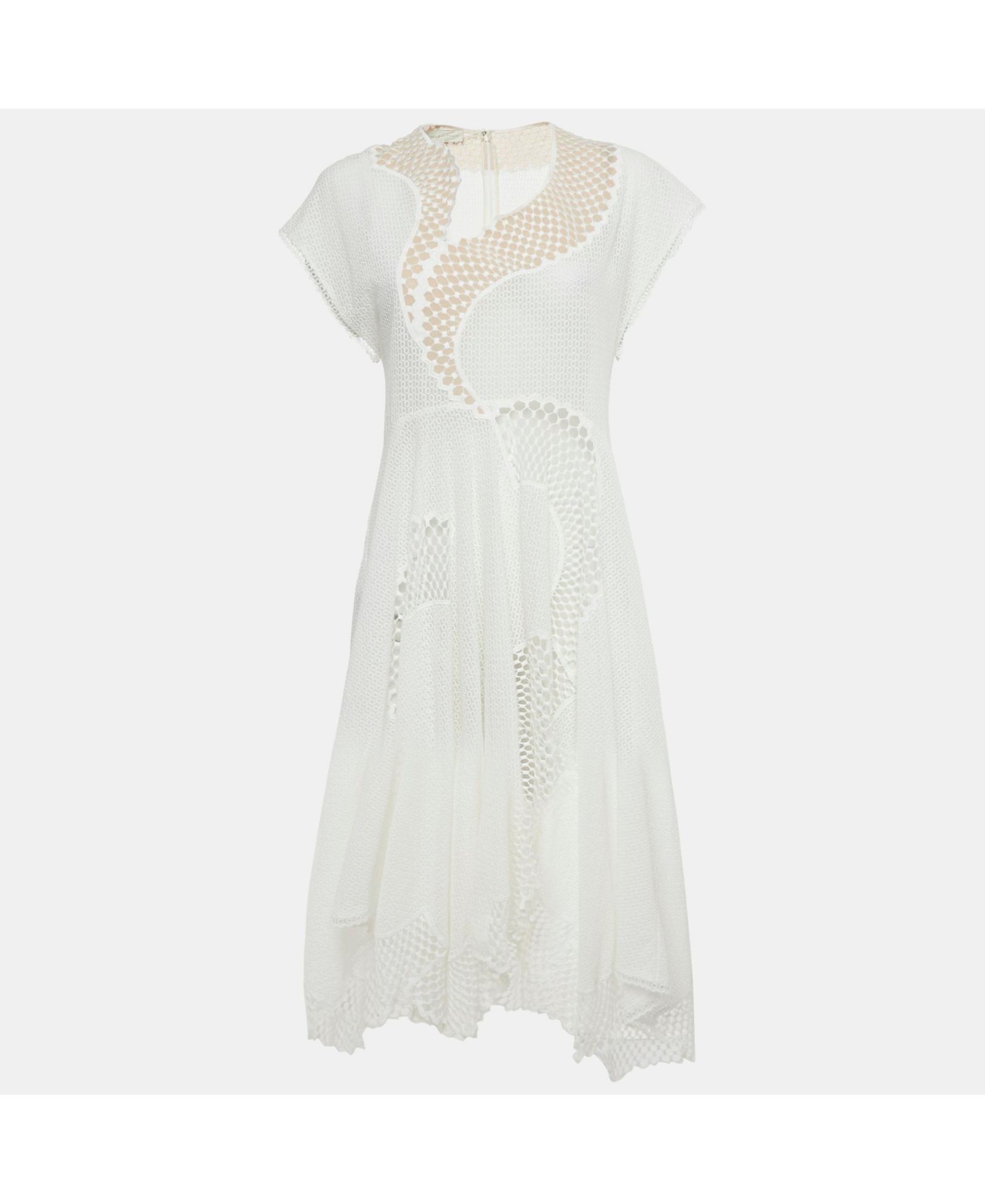 Женское платье Stella Mccartney White Lace Asymmetric