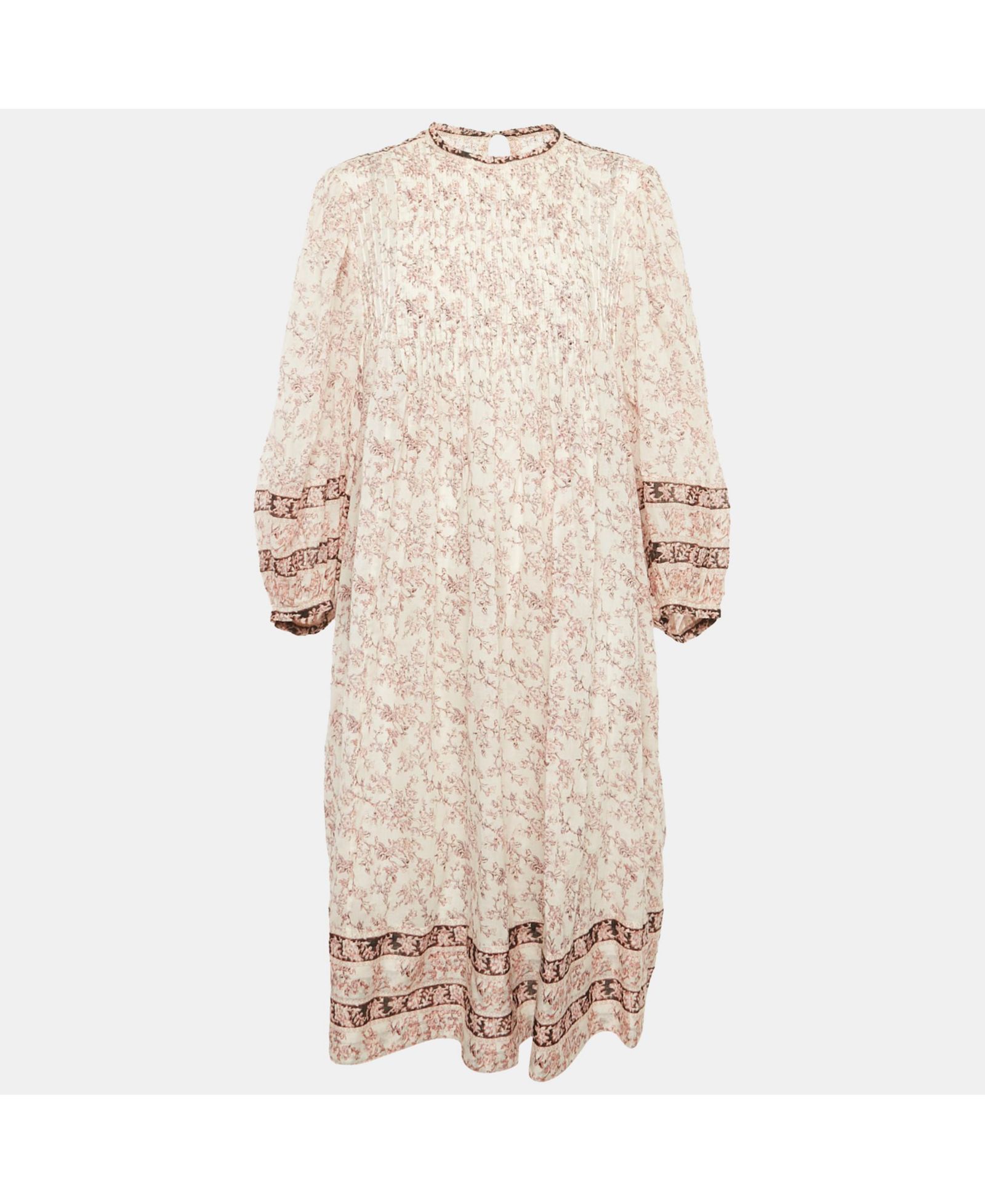 Isabel Marant б/у Женское миди-платье Etoile, розовое, хлопковое, плиссированное