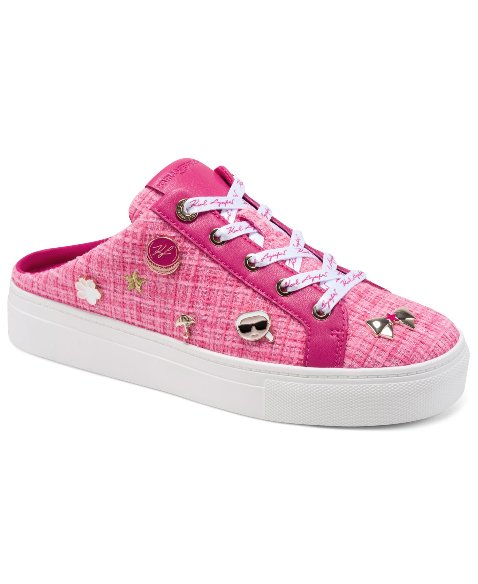 KARL LAGERFELD PARIS Women's Cambria Sneaker Mules