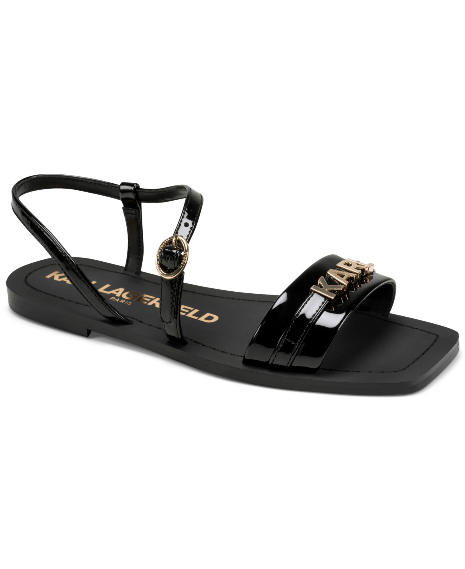 KARL LAGERFELD PARIS Women's Miram Flat Sandals