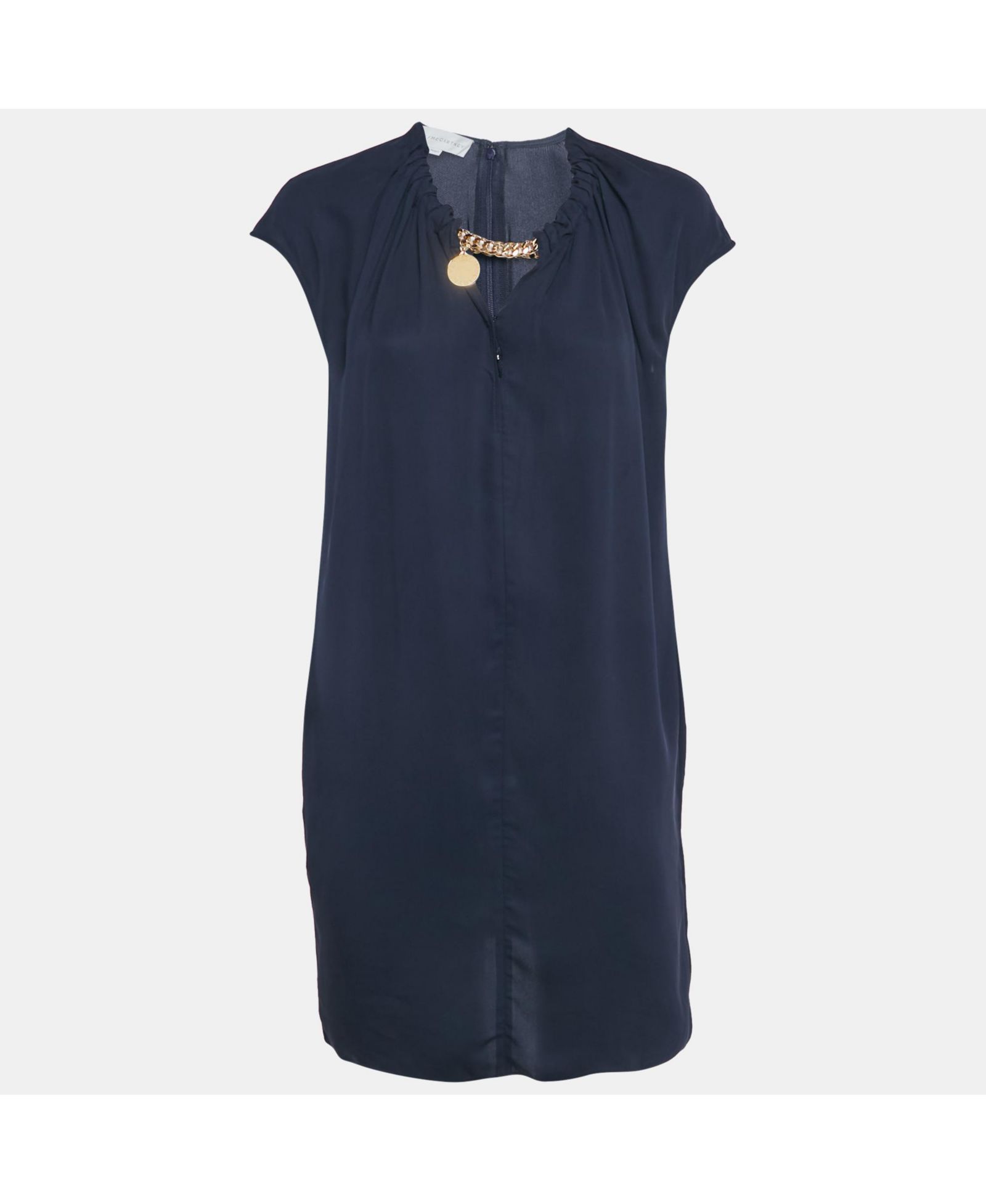 Pre-Owned Stella Mccartney Women's Navy Silk Dress