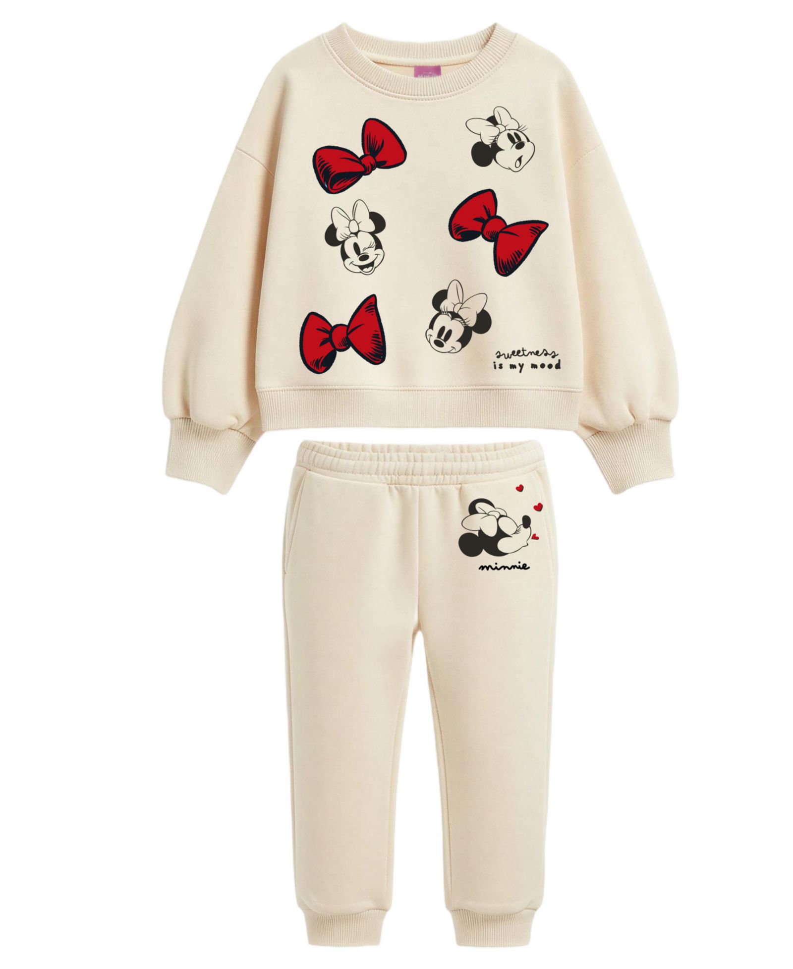 Детский комплект Disney: лонгслив и джоггеры Minnie Fleece, 2-Piece Set