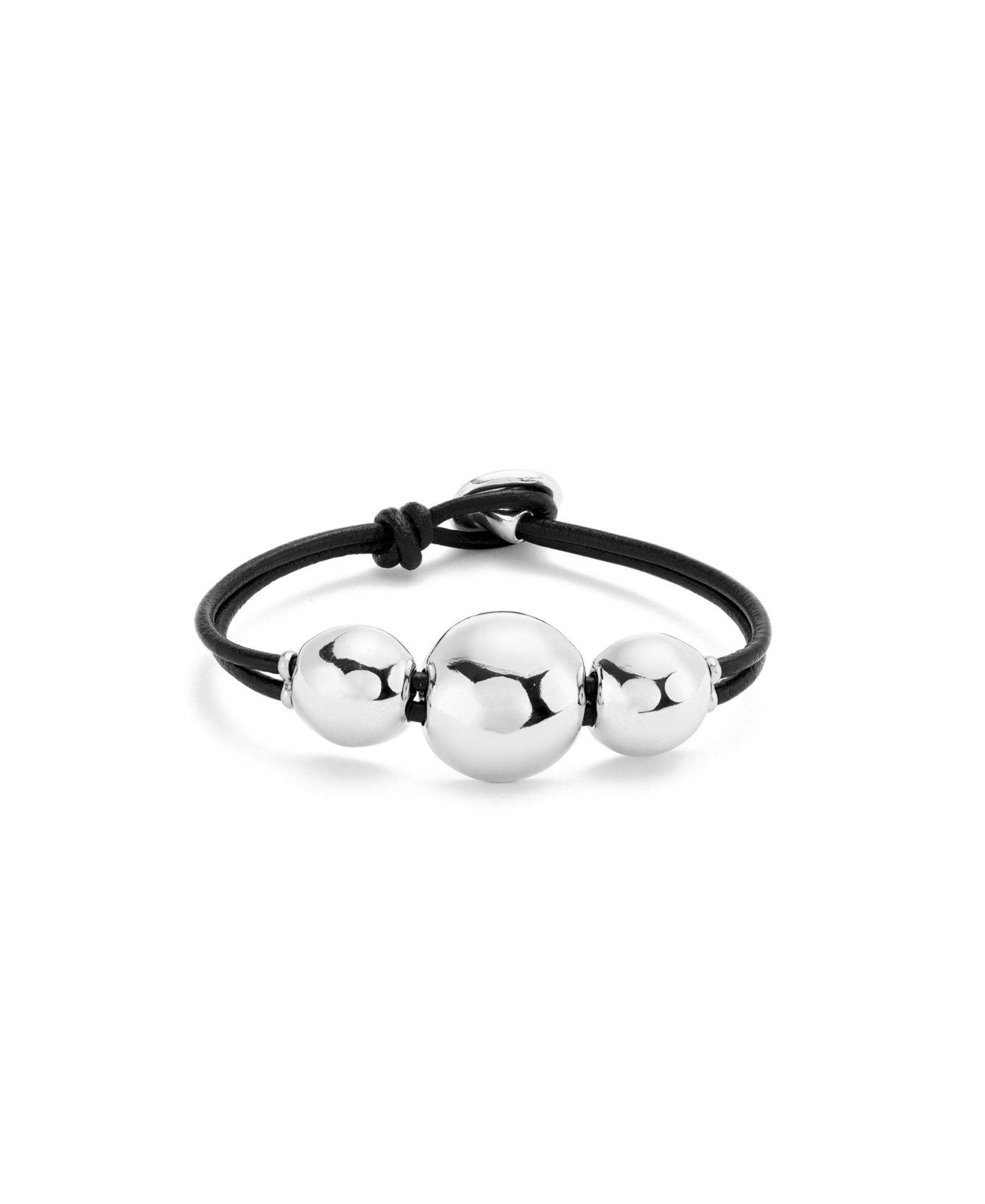 UNOde50 Браслет Triple Silver Sphere Cord
