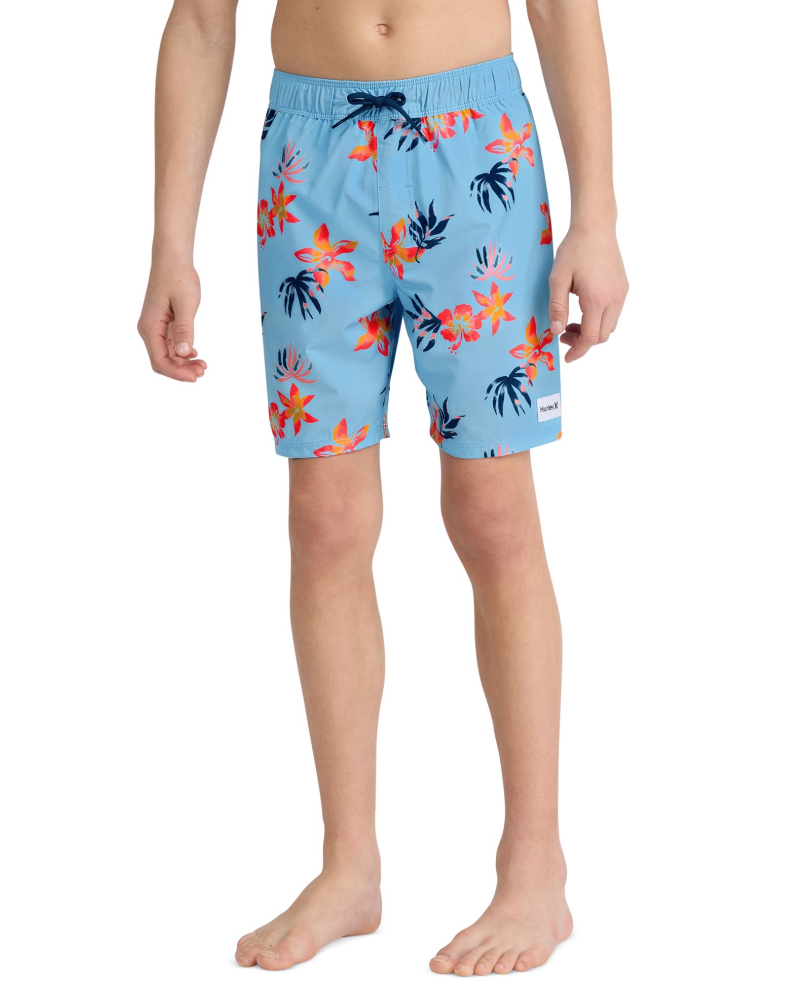 Hurley Boys' 8-18 Floral Pull-On Swim Trunks