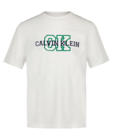 Calvin Klein Детская футболка с логотипом Varsity Crewneck