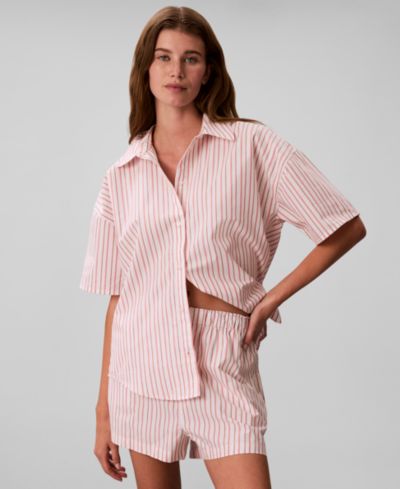 Женские шорты Calvin Klein Women's Striped Pull-On QS7596