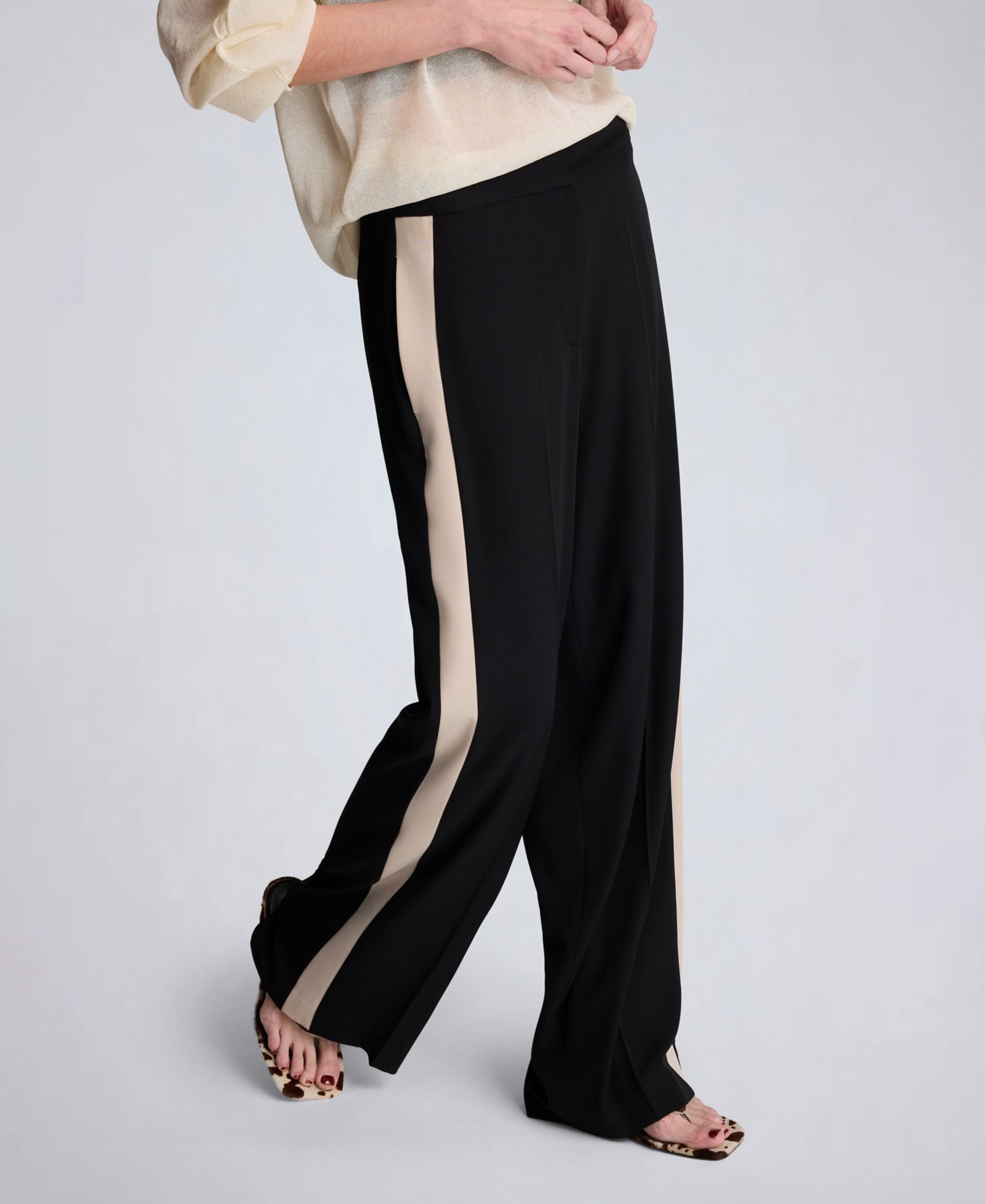Kenneth Cole Women's High Rise Side Stripe Pants