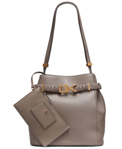 Ведерная сумка Donna Karan New York в клетку Gingham