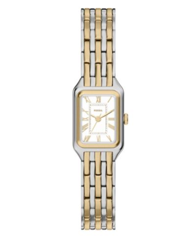 Fossil Women's Raquel Three-Hand Two-Tone Stainless Steel Watch, 18mm