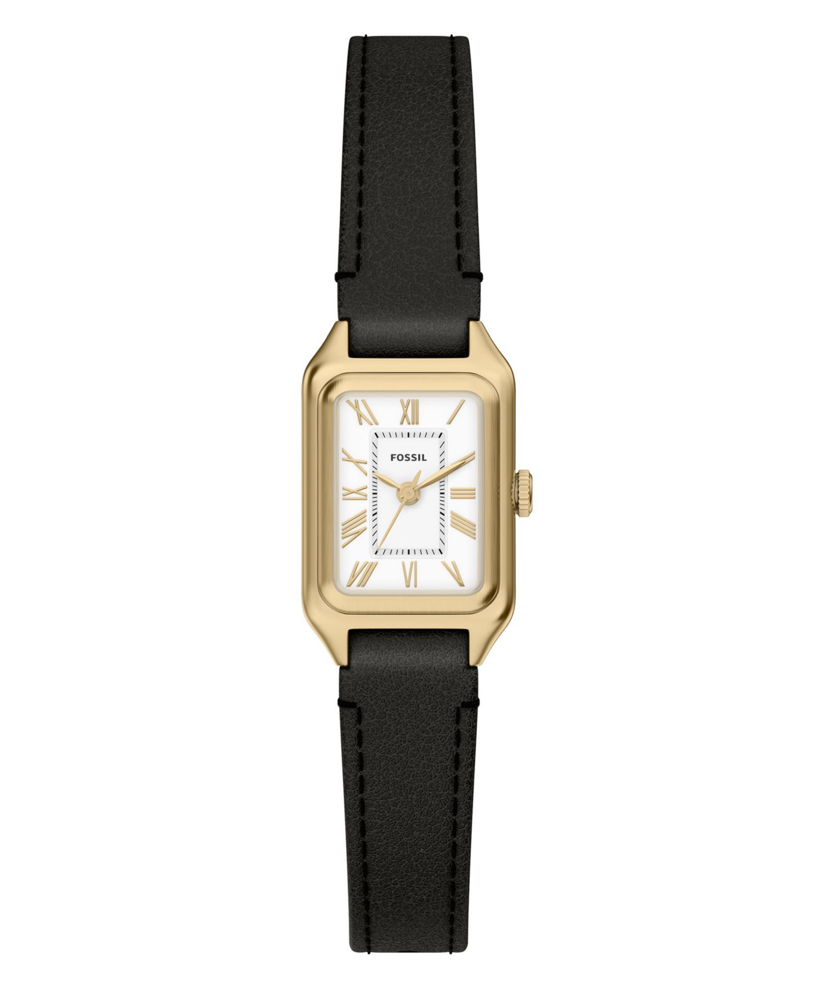 Женские кожаные часы Raquel Three-Hand Black от Fossil, 18mm