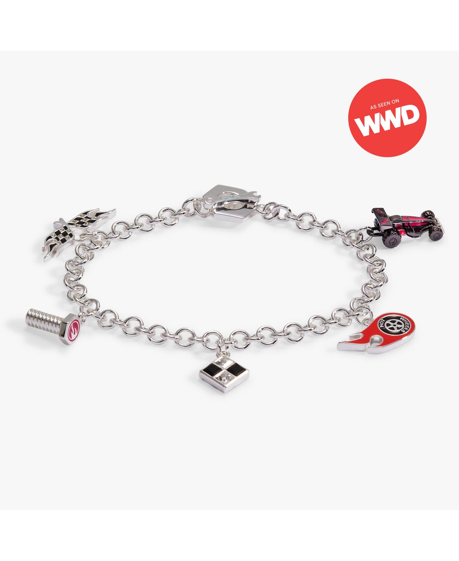 Hot Wheels Racecar Toggle Charm Bracelet
