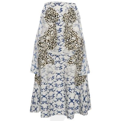 Pre-Owned Stella Mccartney Женская шелковая миди-юбка с принтом