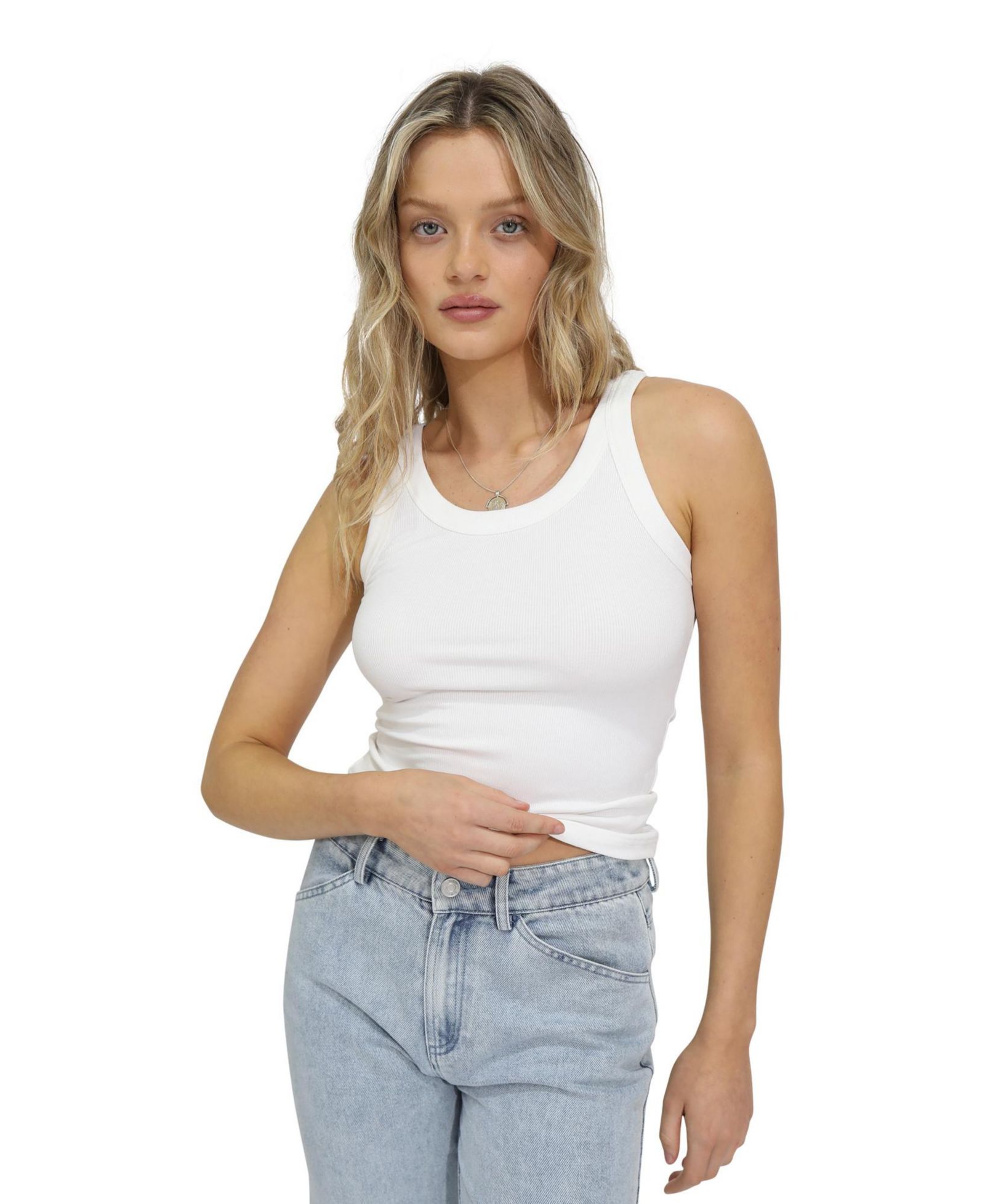 Belle & Bloom Women's Belle and Bloom Last Time Ribbed Tank Top